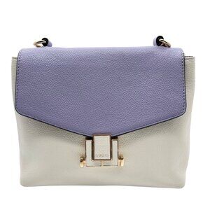 Lodis Periwinkle And White Envelope Crossbody Bag